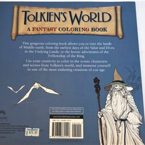 Tolkien's World Colouring Book - Picture 2 of 6